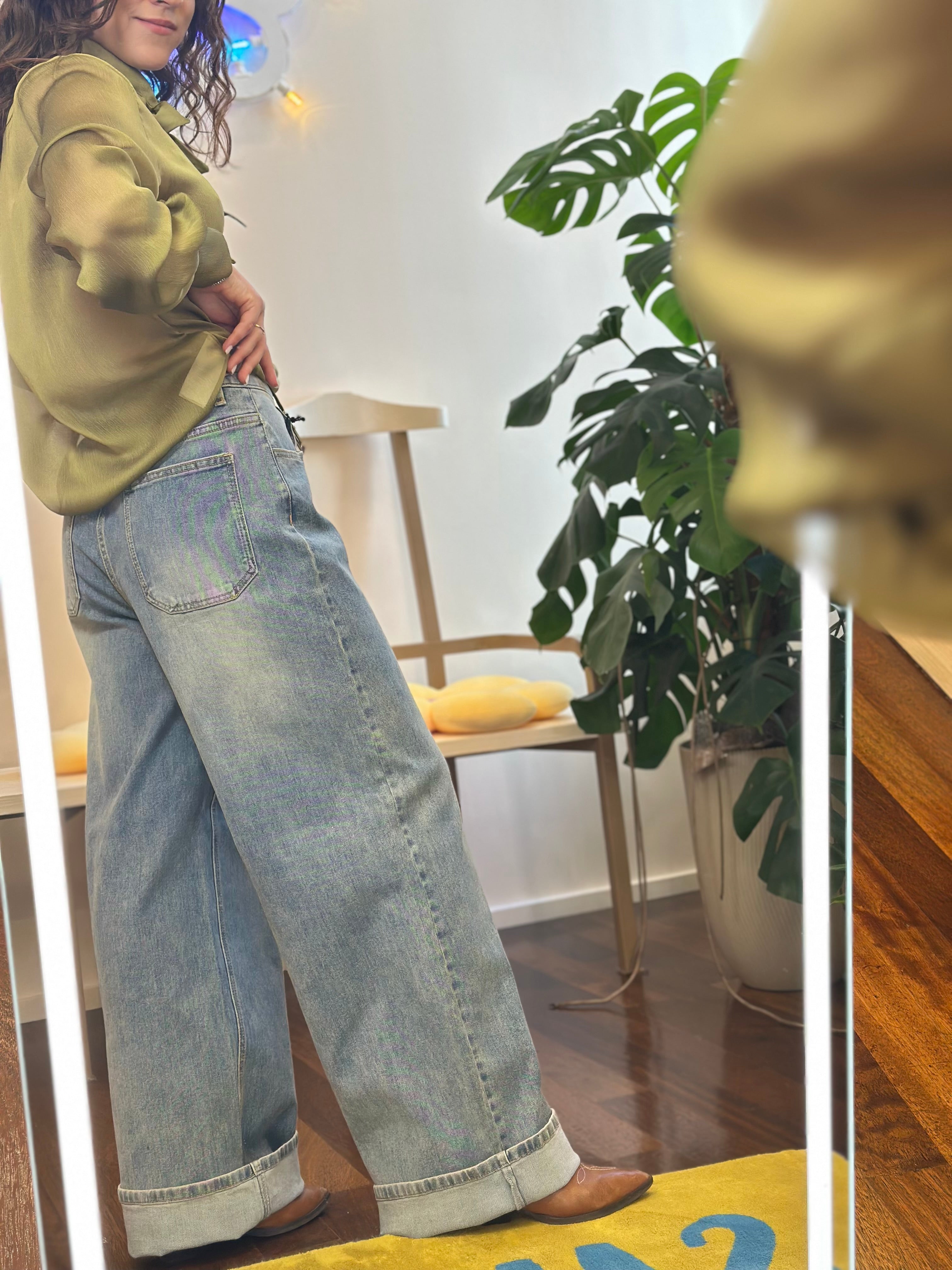 Jijil – Jeans Hellblau Sandwashed