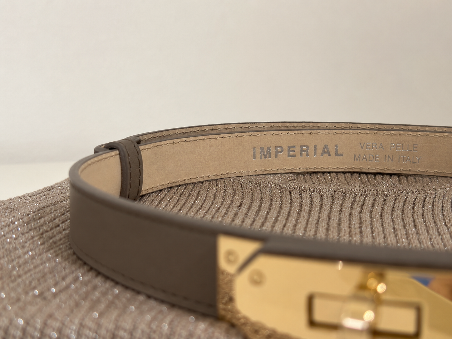 Ledergürtel Imperial Taubengrau