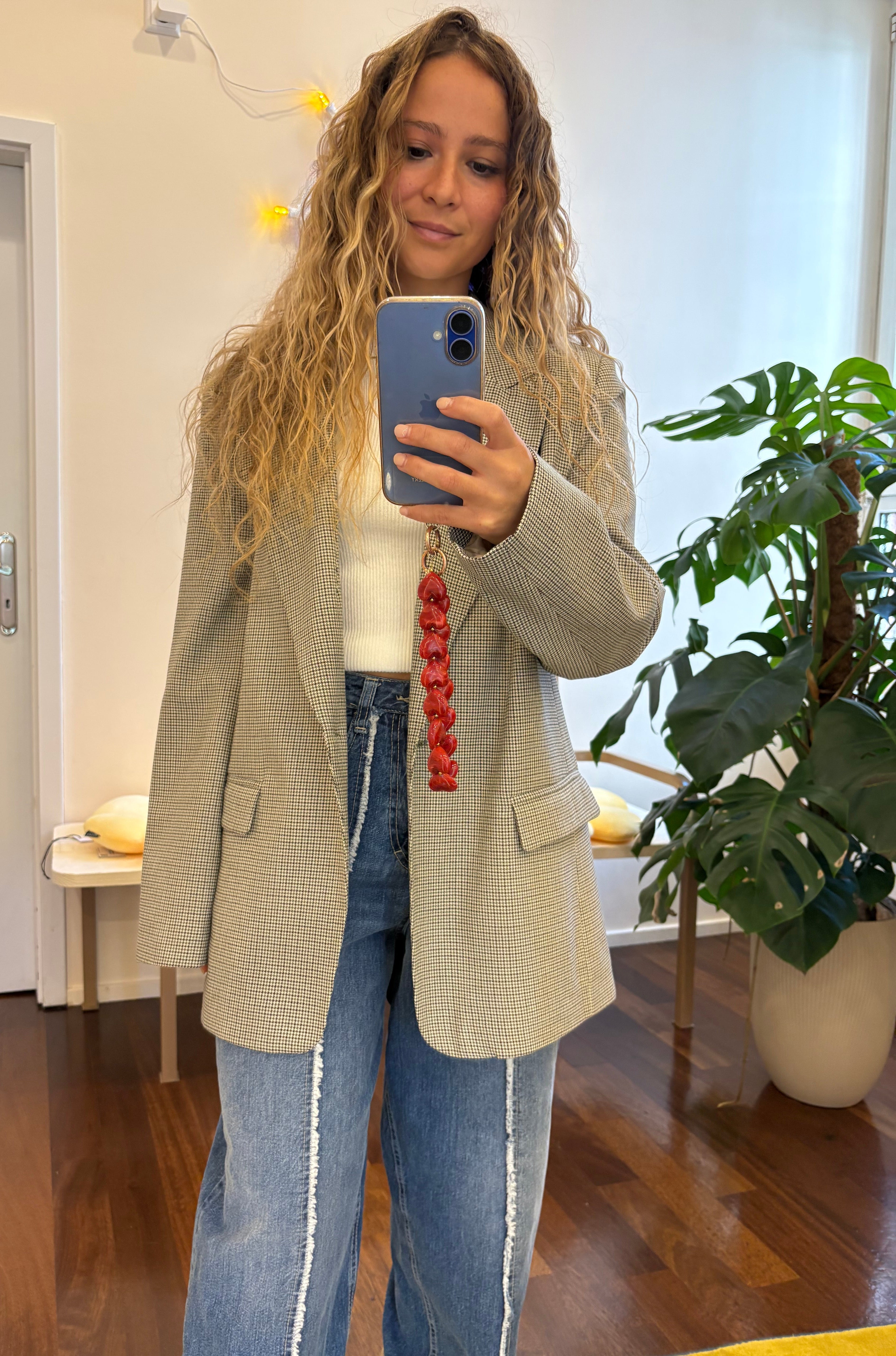 Blazer in Pied-de-Poule Dixie