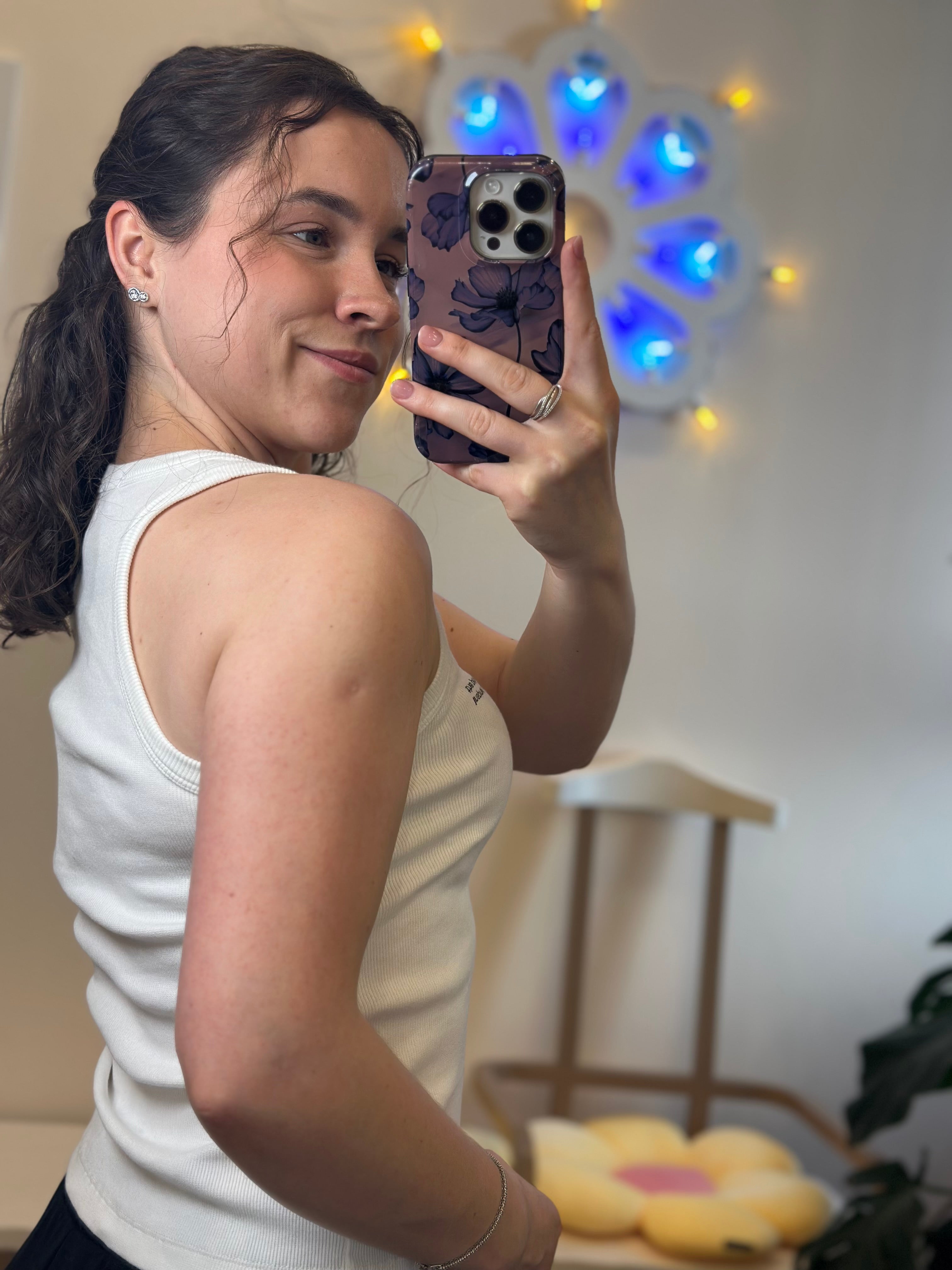 Ripp-Top Weiß Kontatto