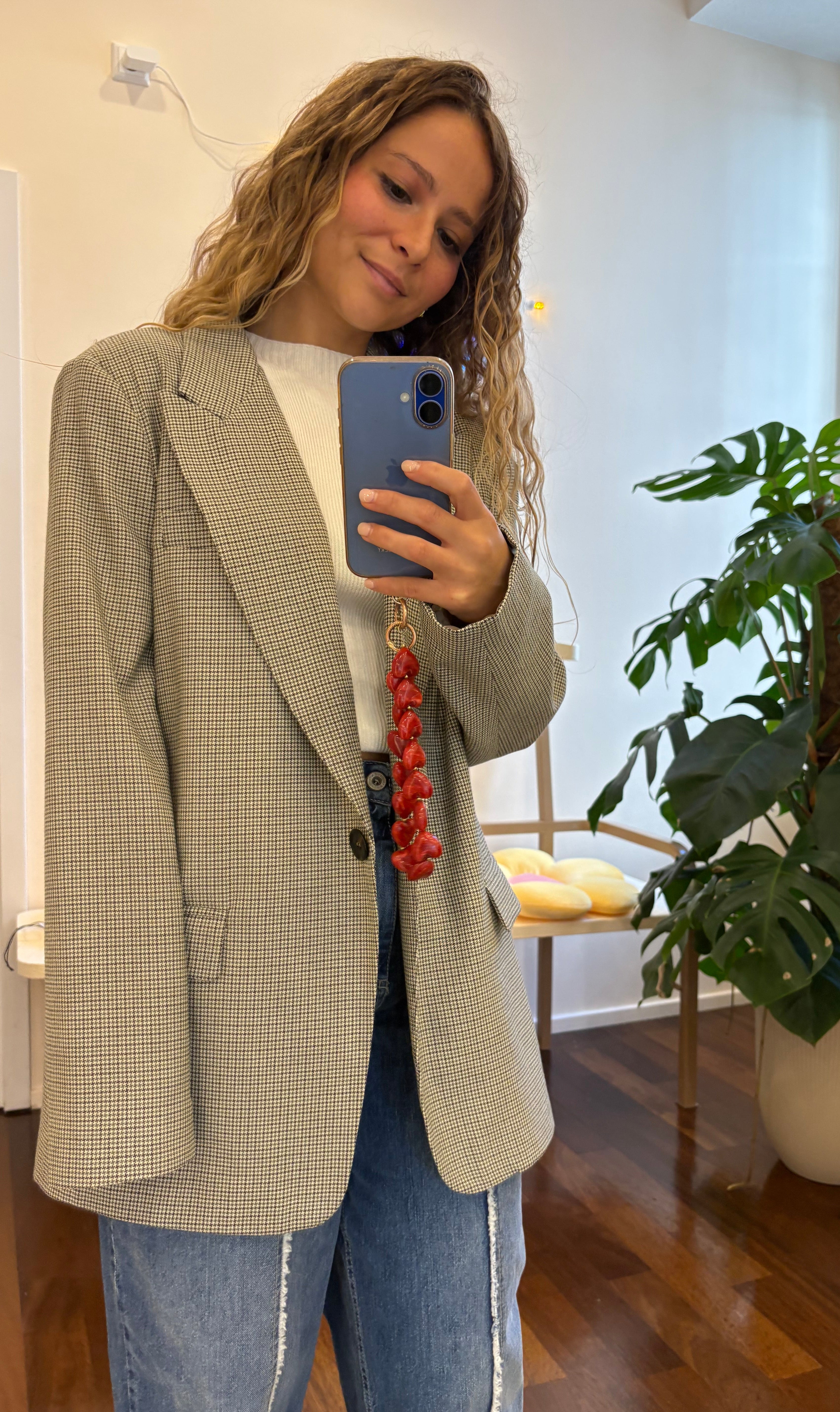 Blazer in Pied-de-Poule Dixie