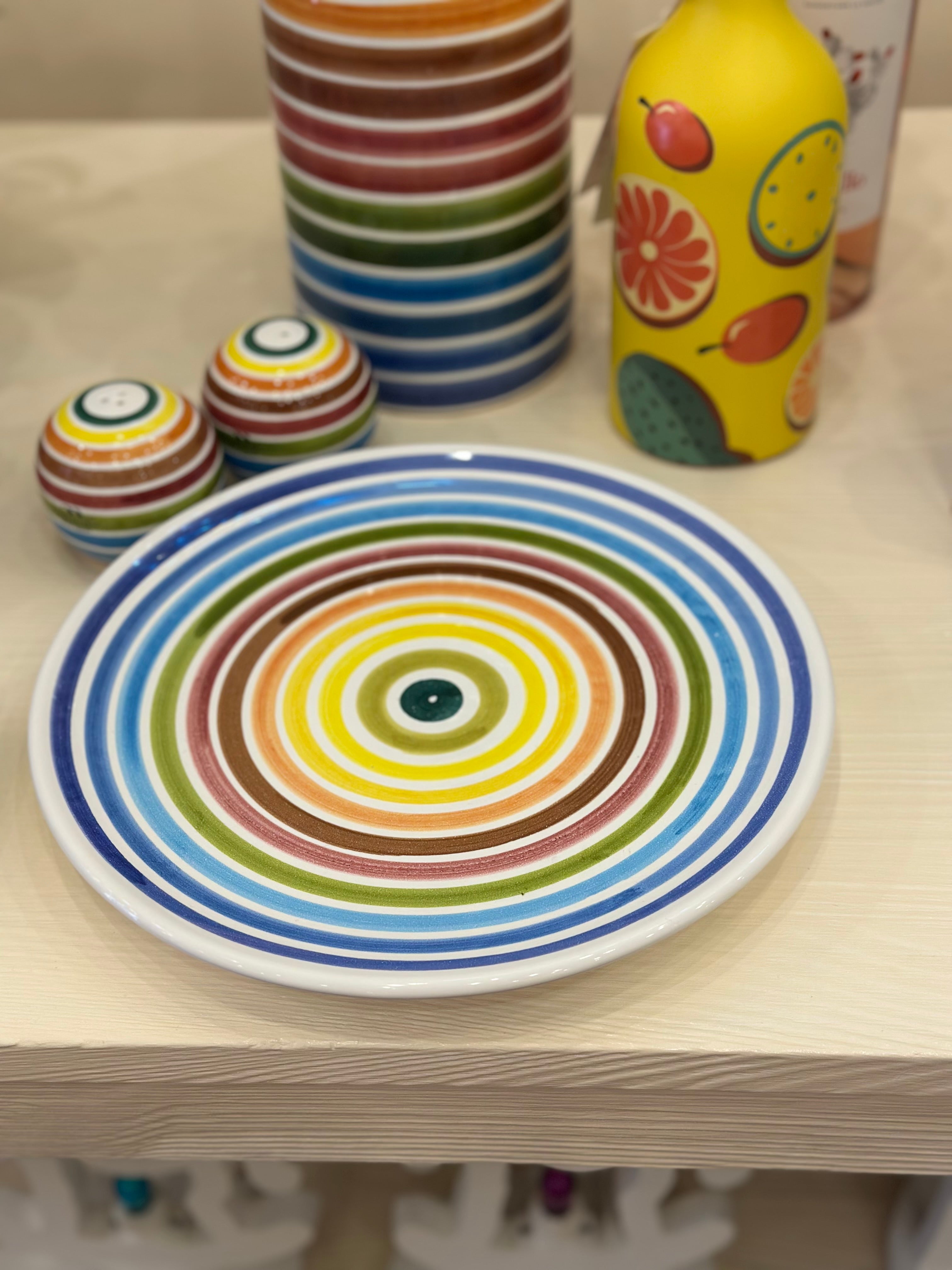 Keramikteller Regenbogen 20 cm