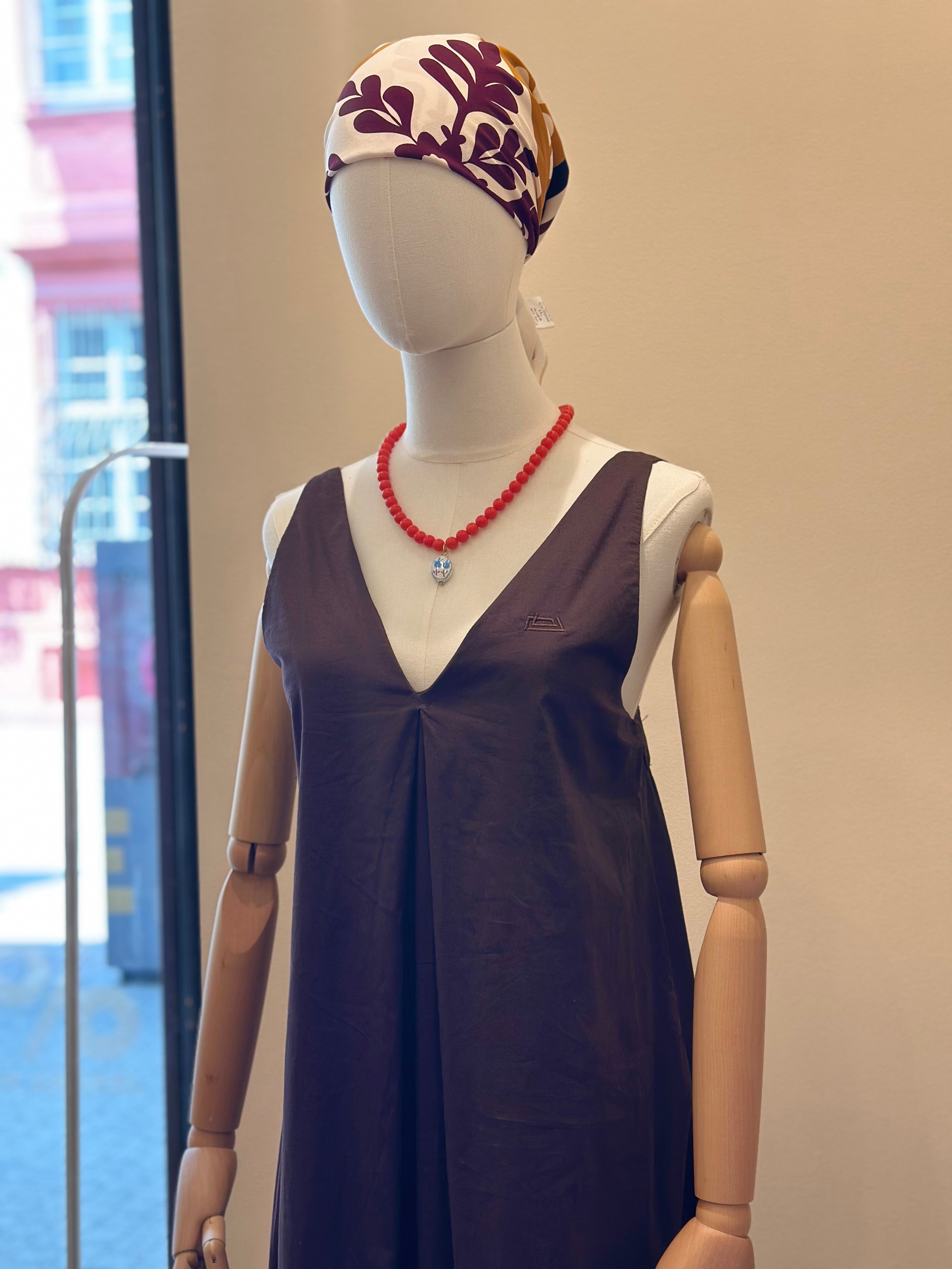 Langes Kleid Braun Jijil