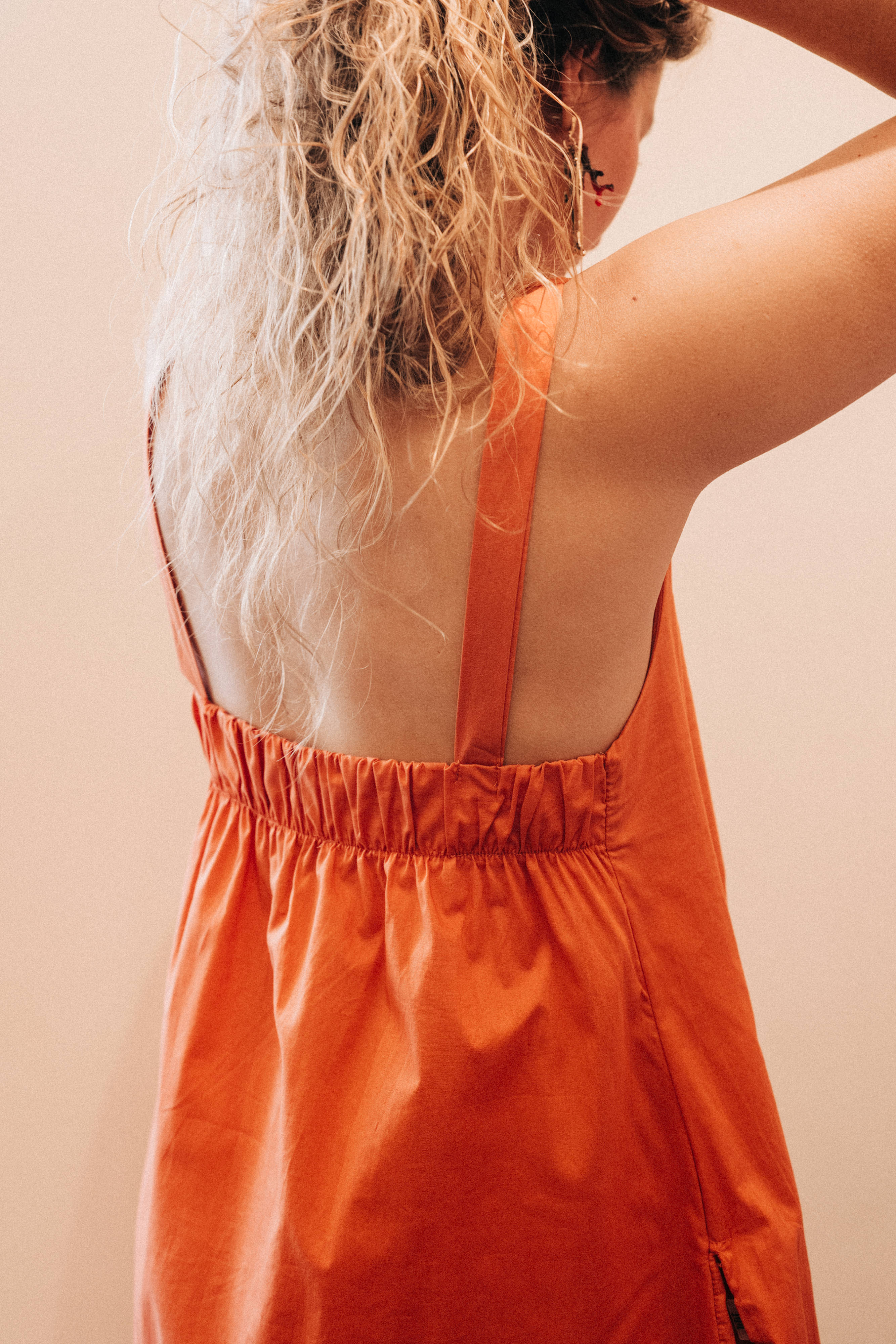 Langes Kleid Orange Jijil