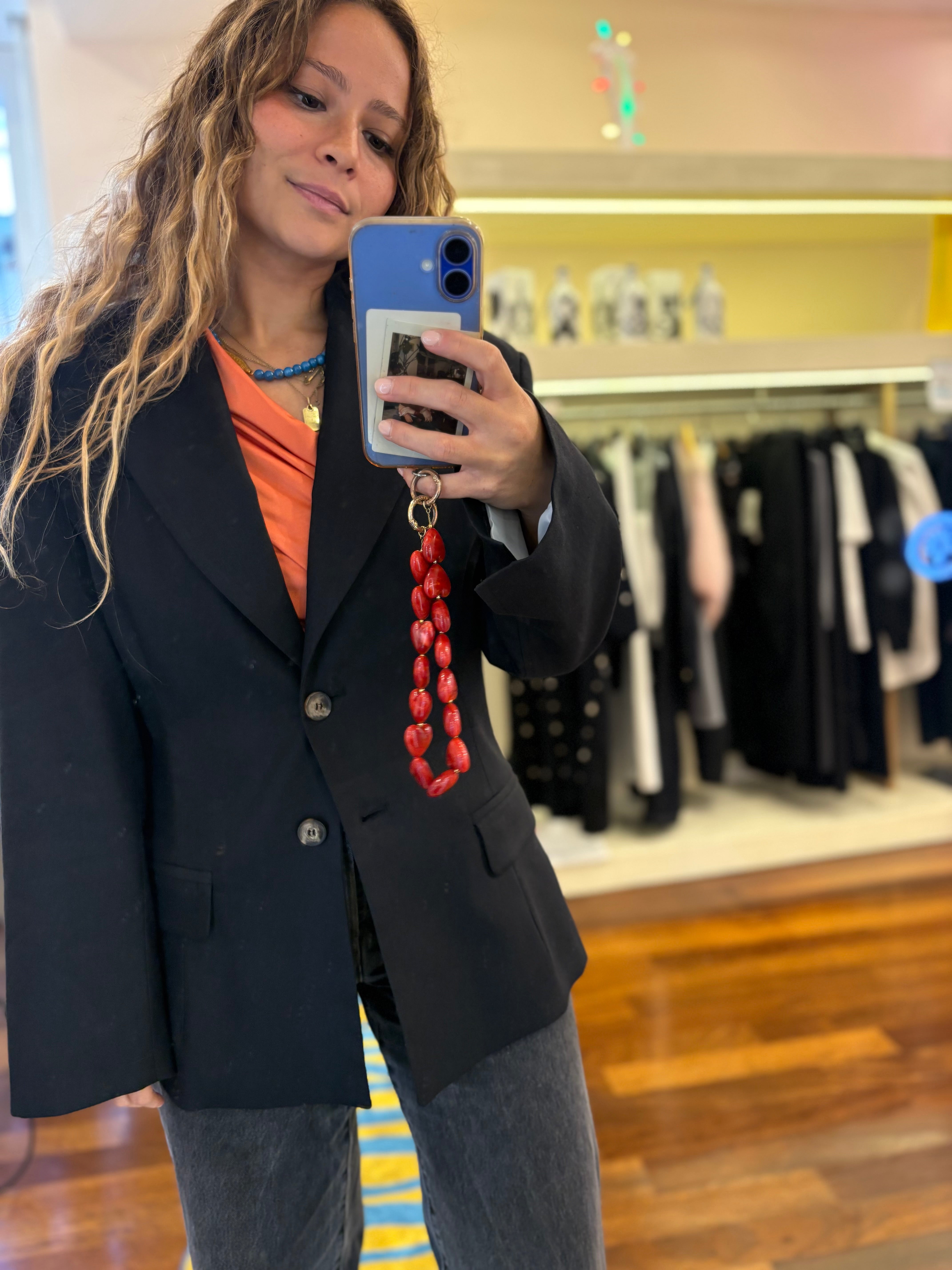 Taillierter Blazer Schwarz Kontatto
