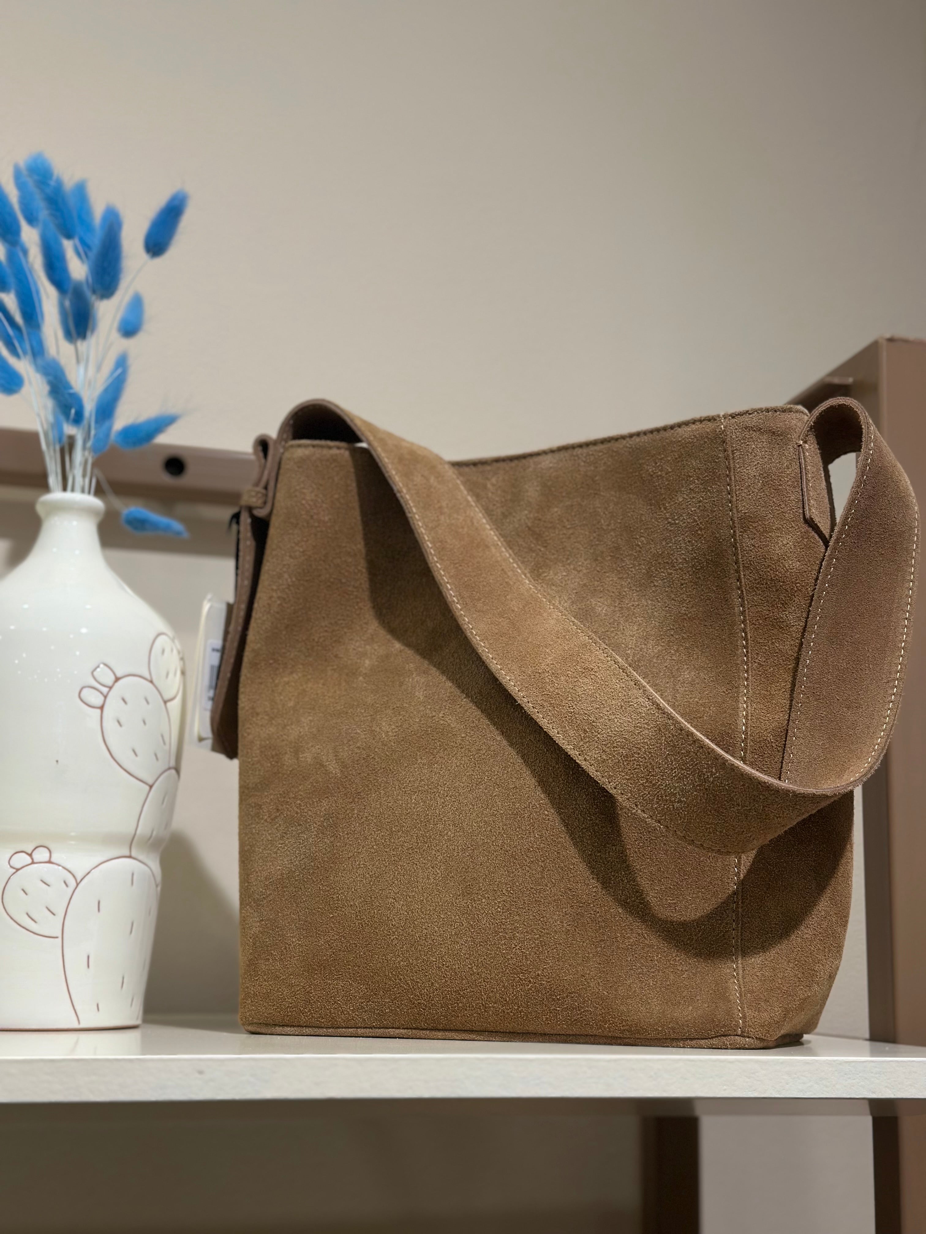 Wildledertasche Khaki Vicolo