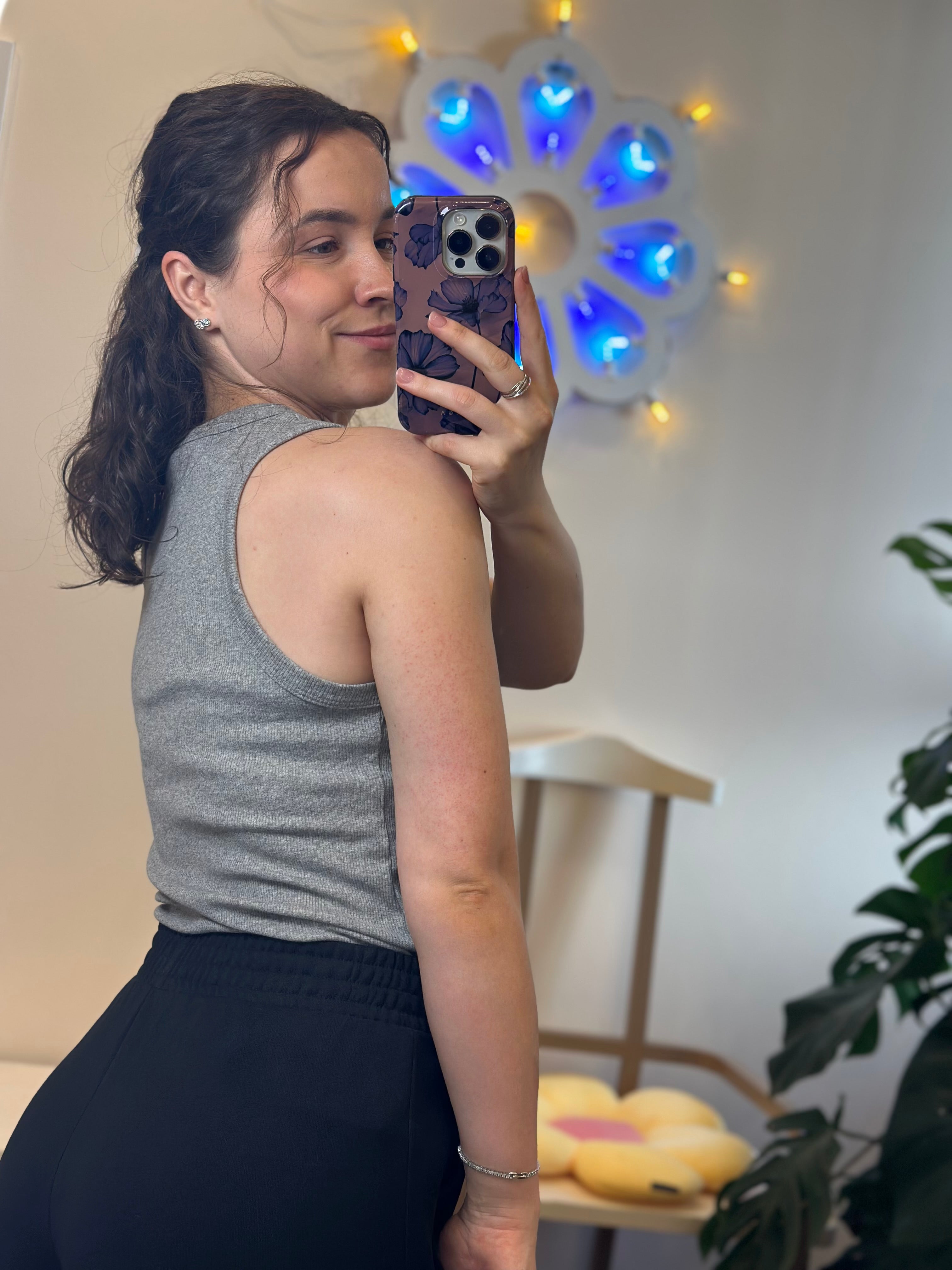 Ripp-Top Grau Kontatto