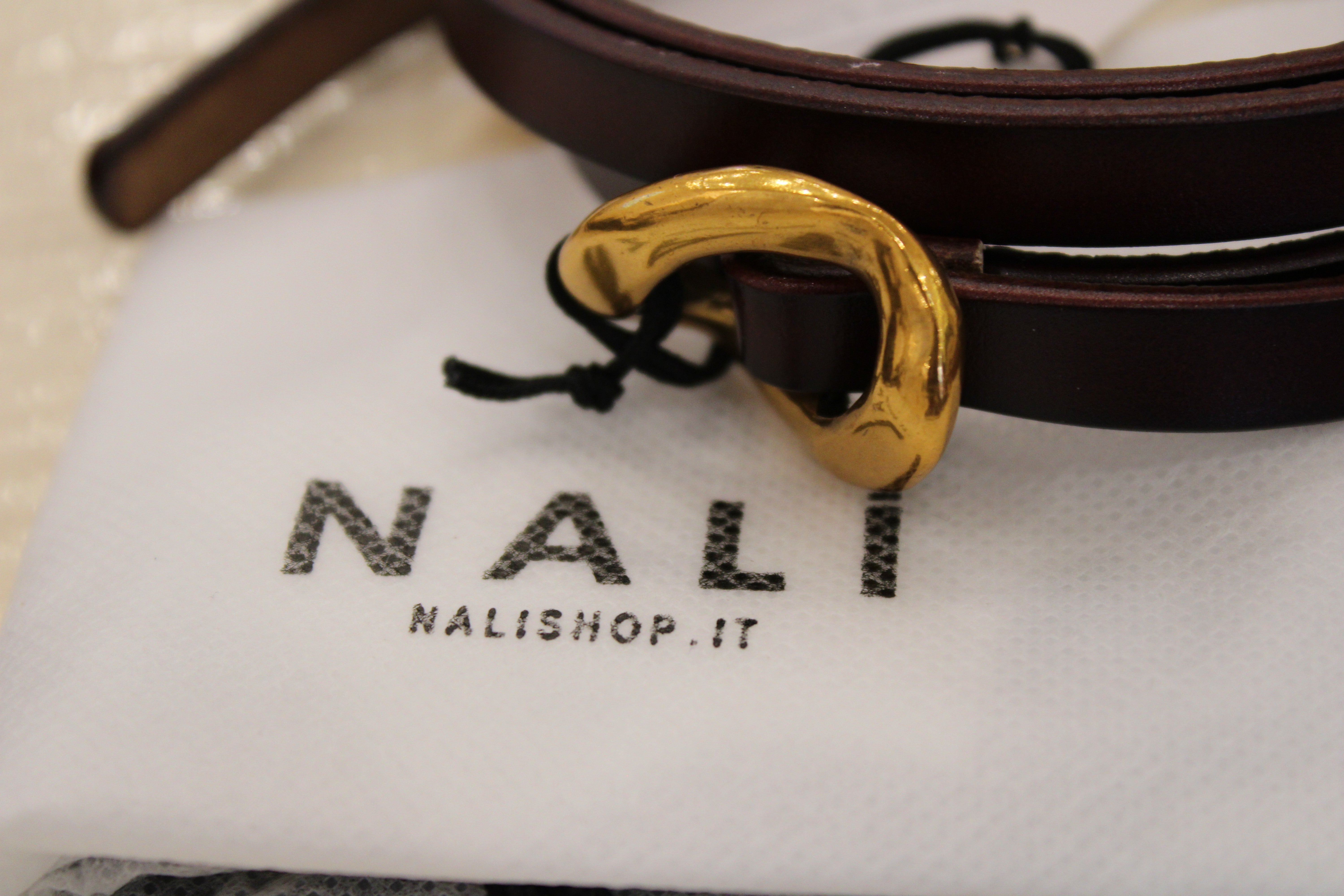 Brauner Echtledergürtel – Nali