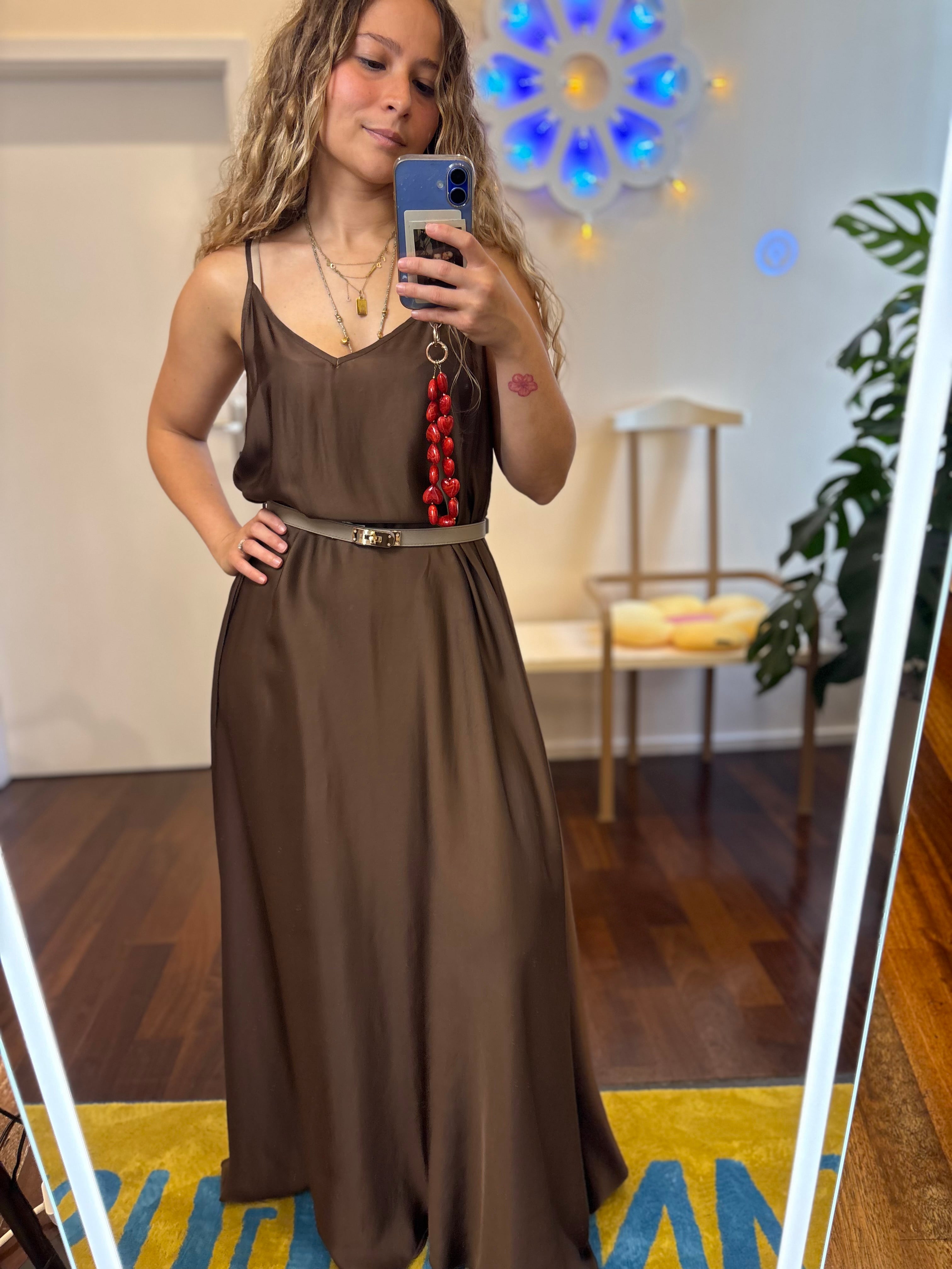 Kleid Dunkelbraun Vicolo