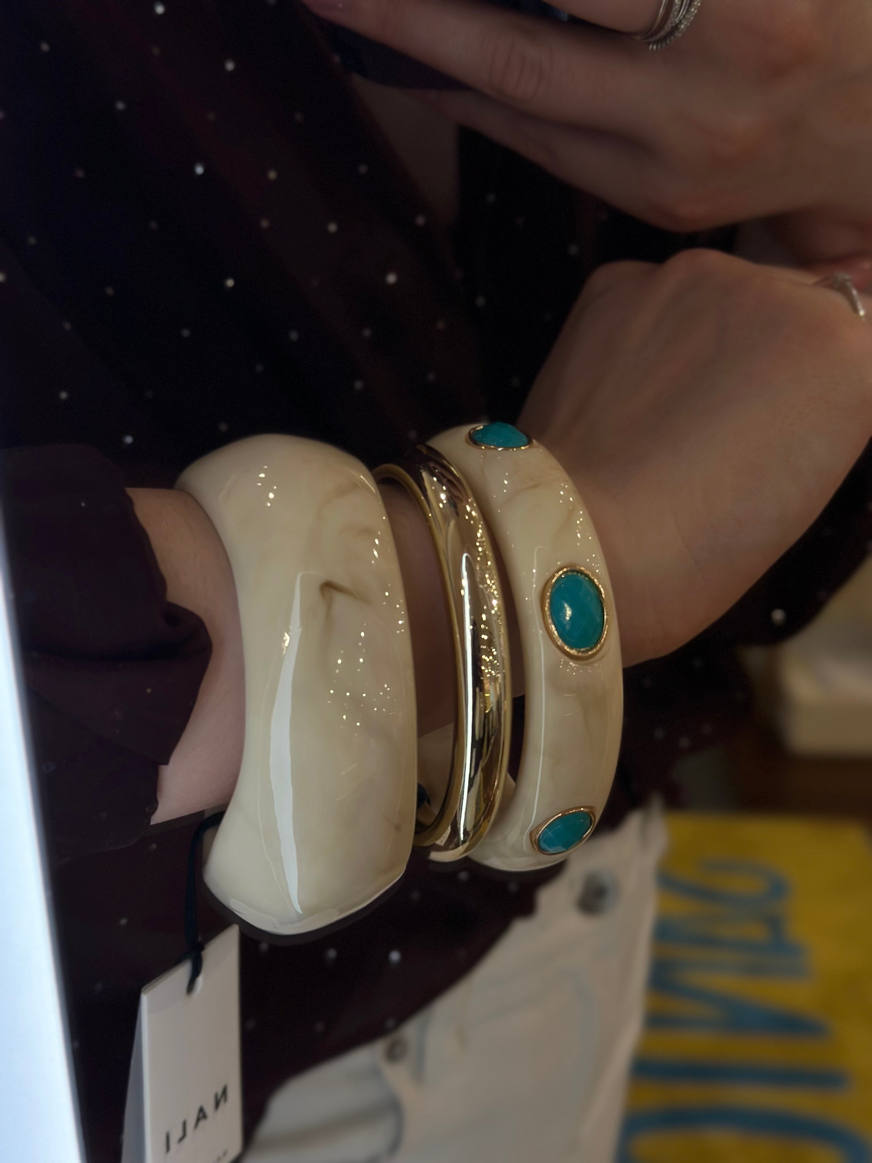 Nali Armband-Set – Harz Creme