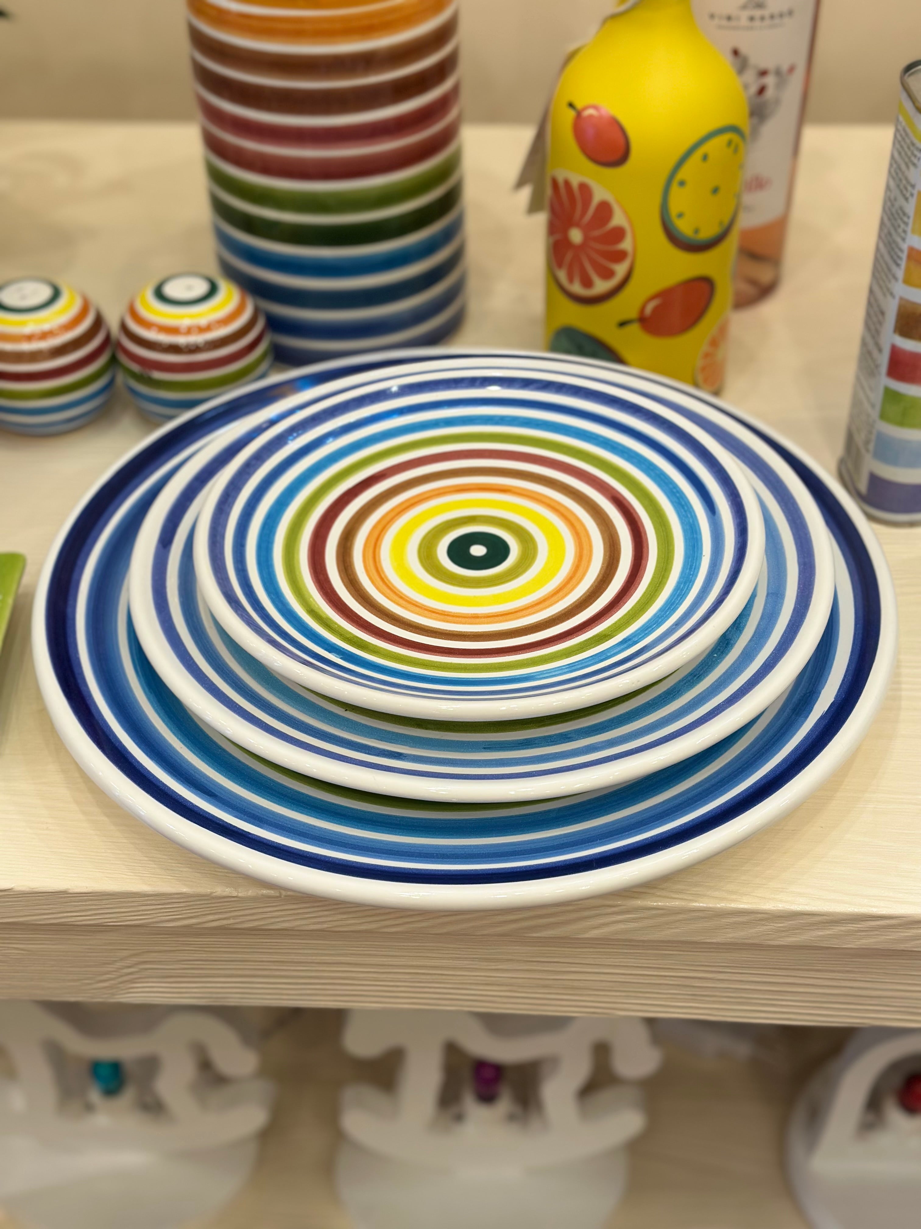 Keramikteller Regenbogen 25 cm