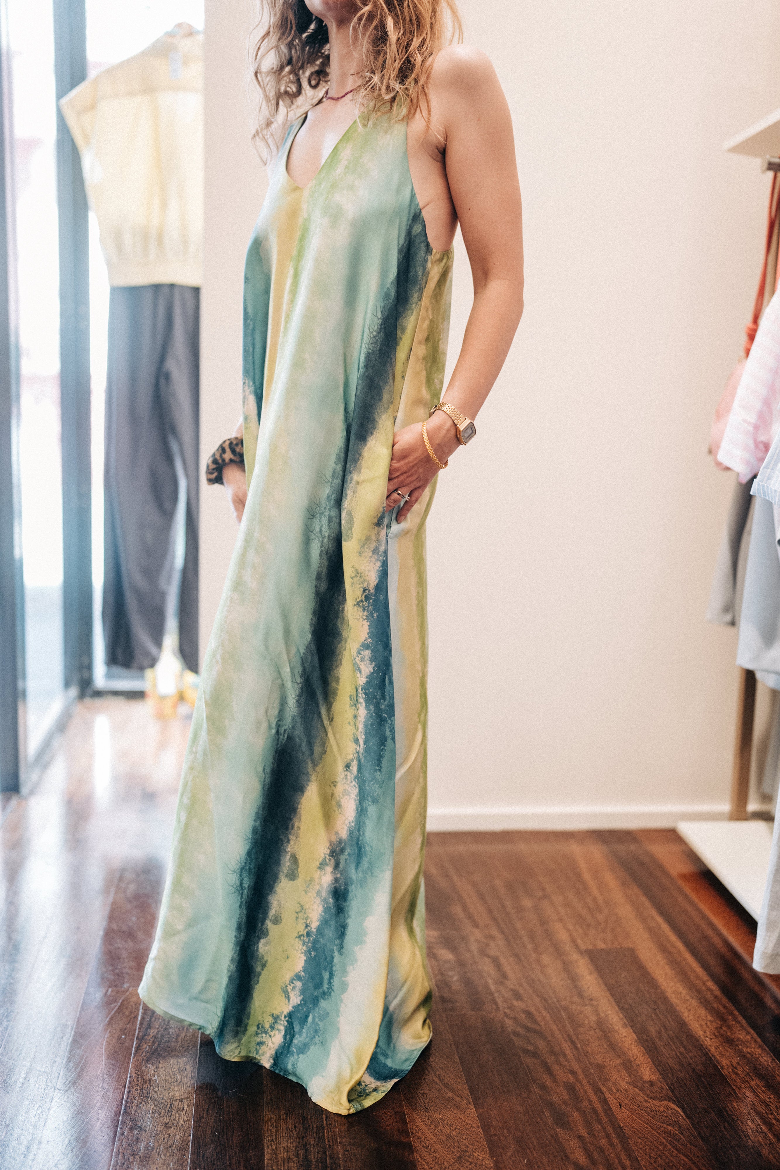 Kleid Verlauf Grün Jijil