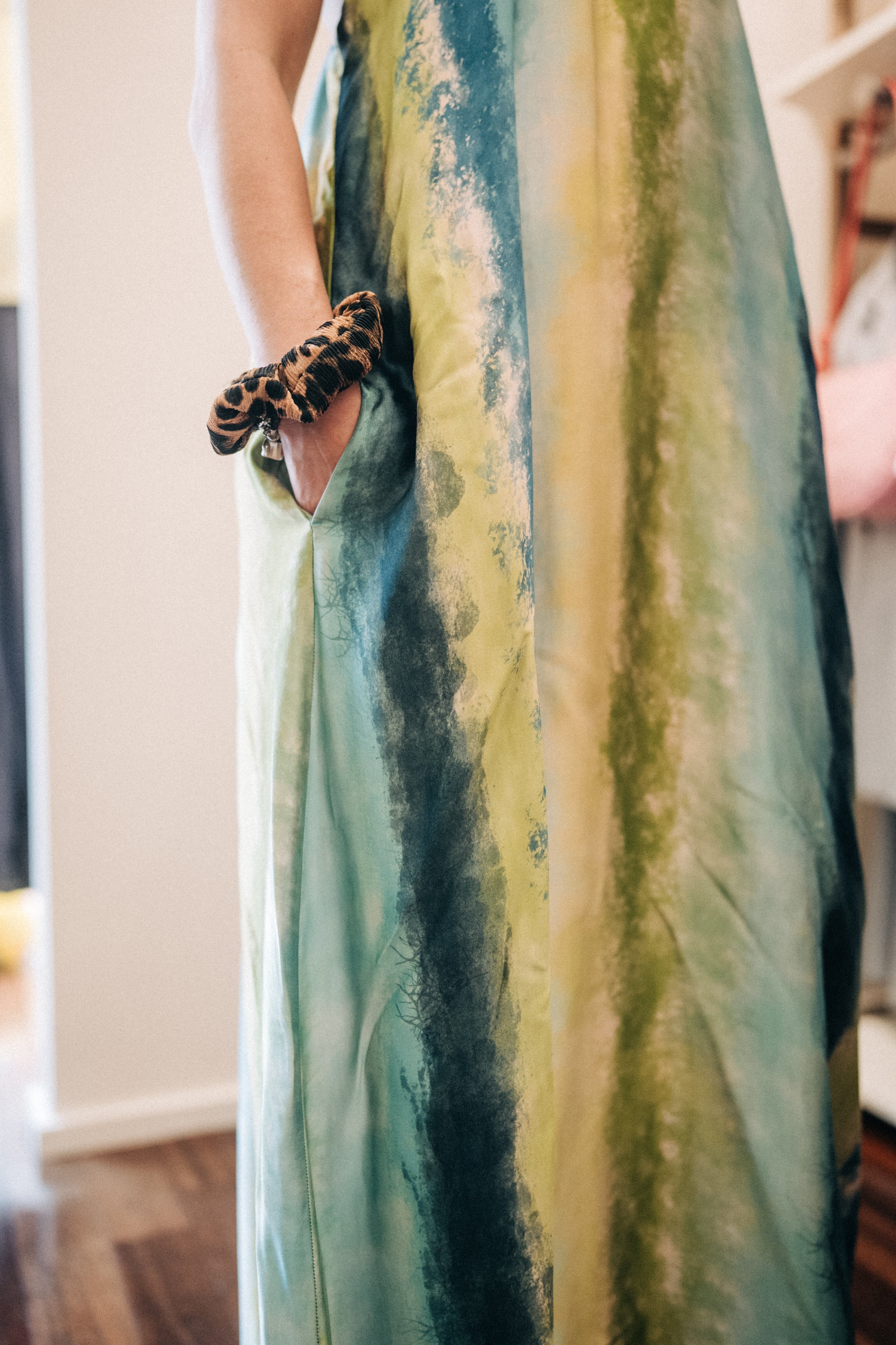 Kleid Verlauf Grün Jijil