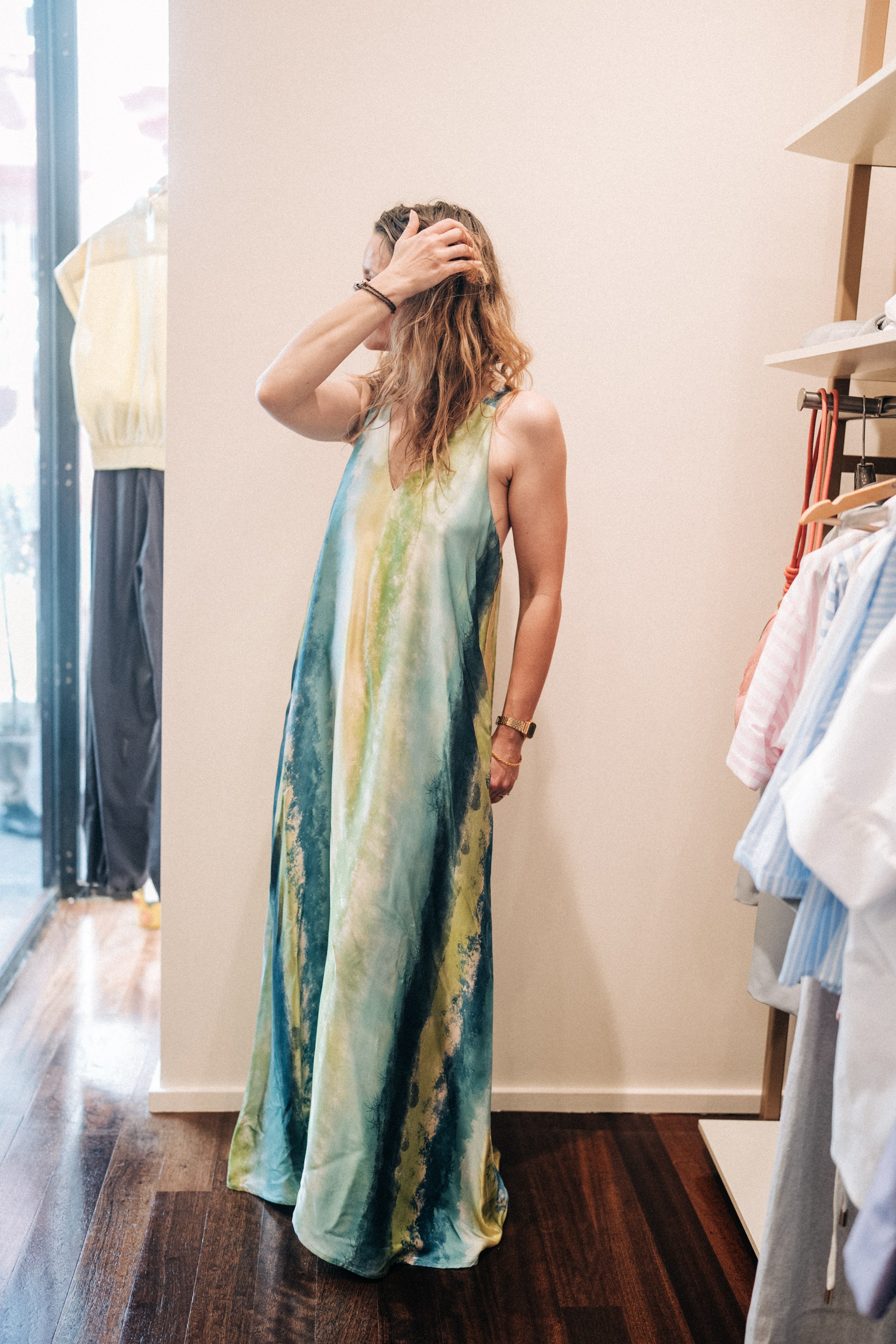 Kleid Verlauf Grün Jijil