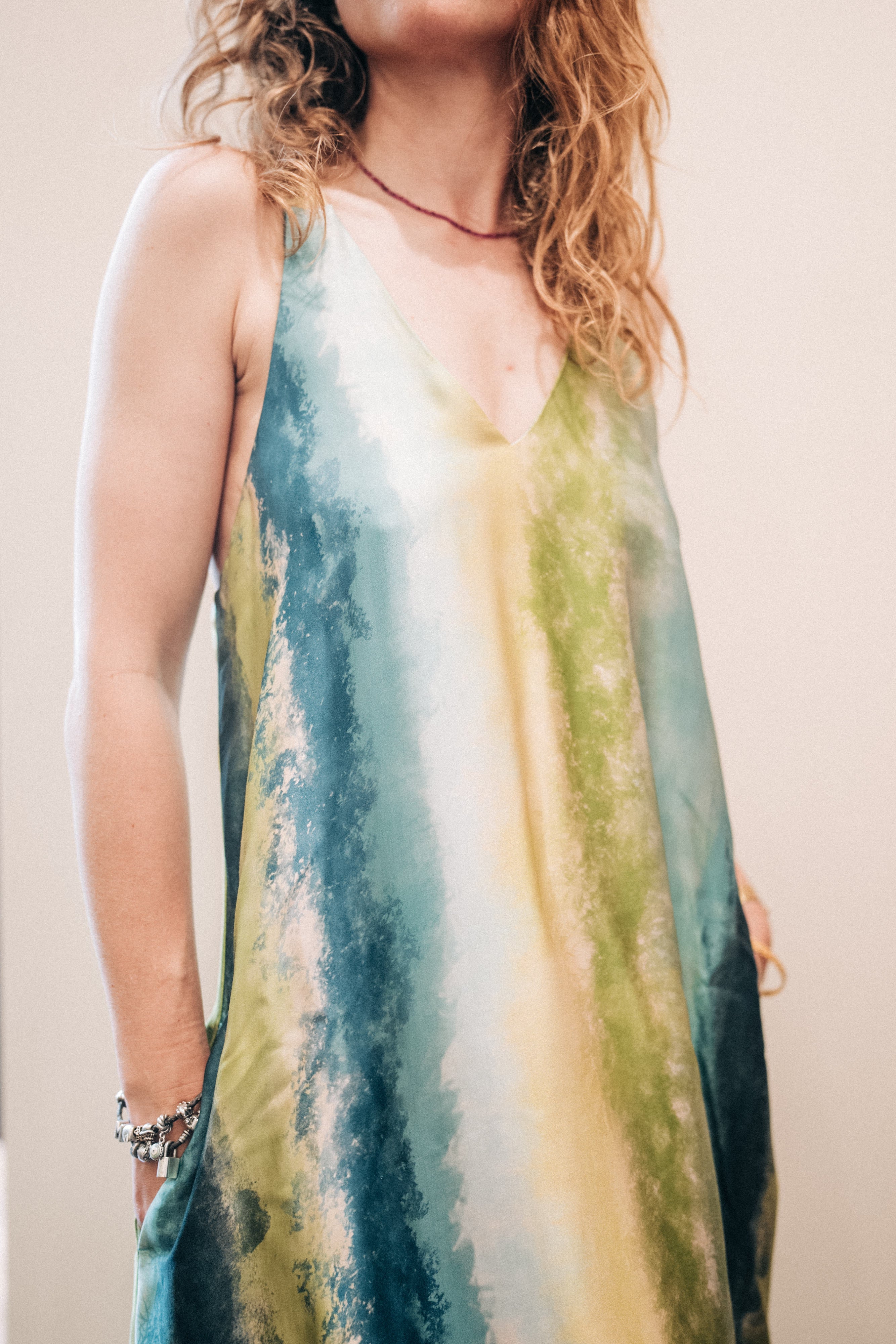 Kleid Verlauf Grün Jijil