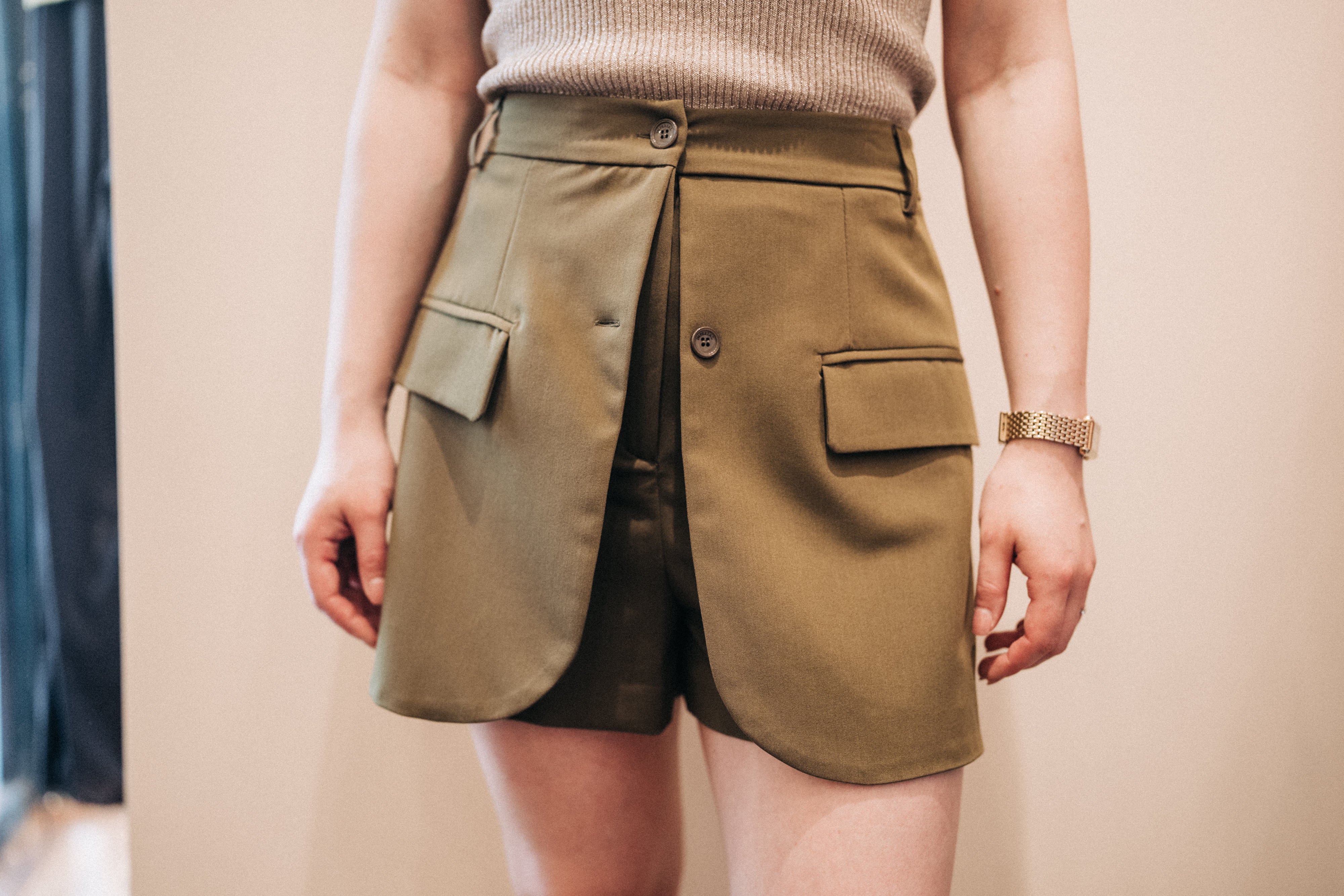 Rock/Shorts Pistaziengrün