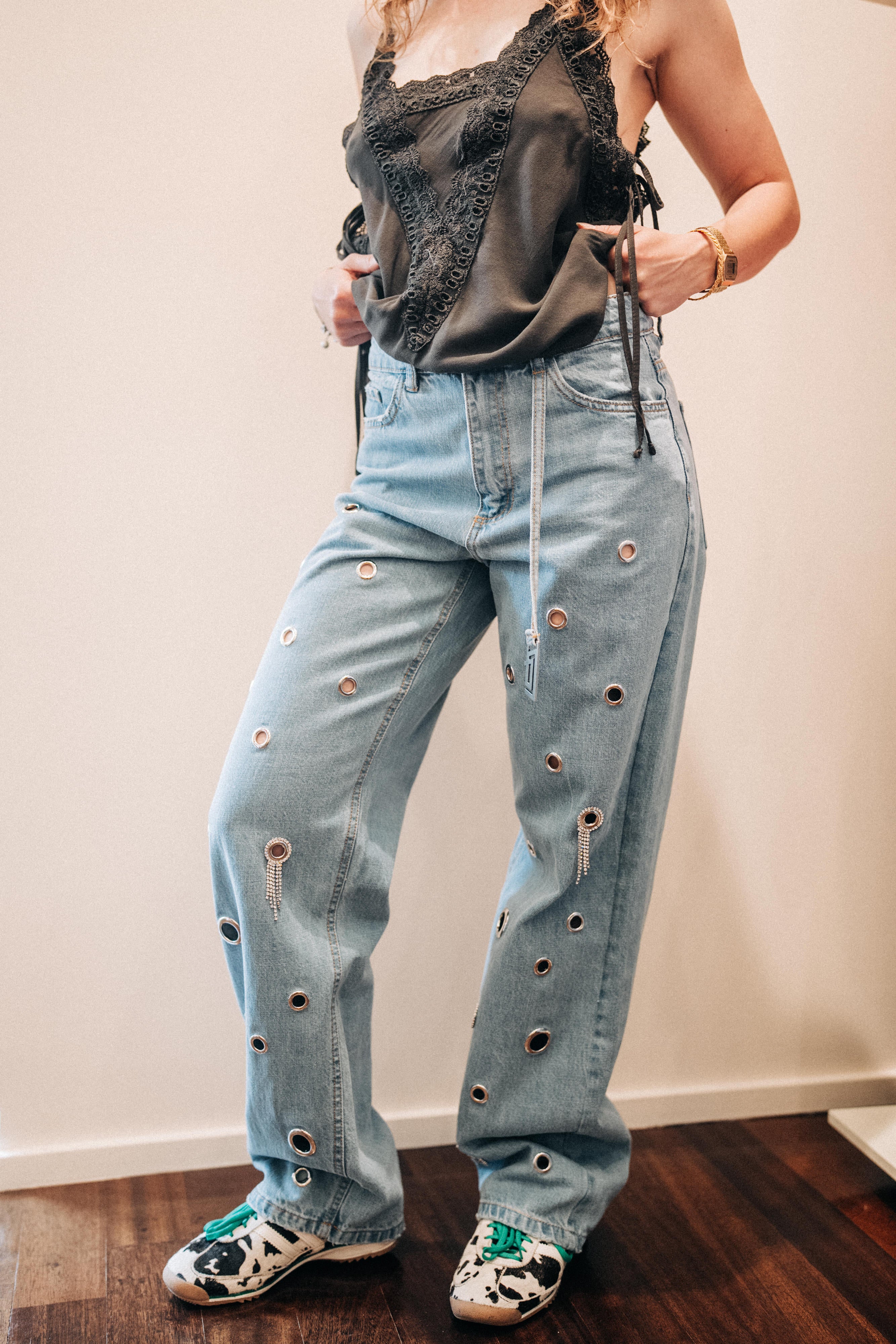 Jeans mit Applikationen Jijil