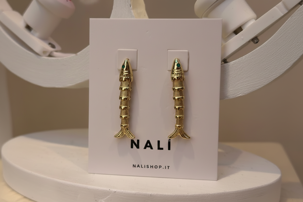 Nali  Ohrringe – Kleine goldene Fische