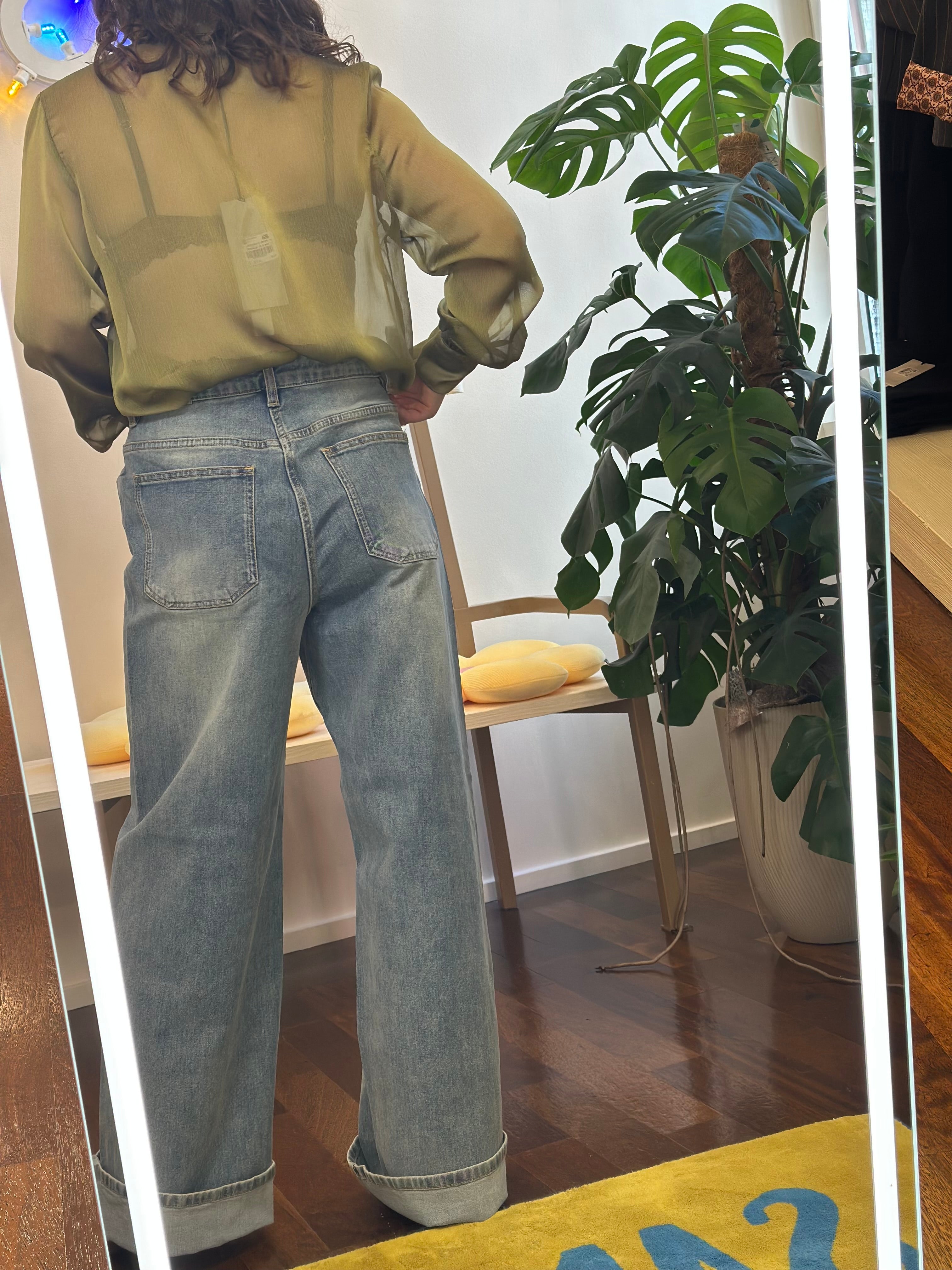 Jijil – Jeans Hellblau Sandwashed