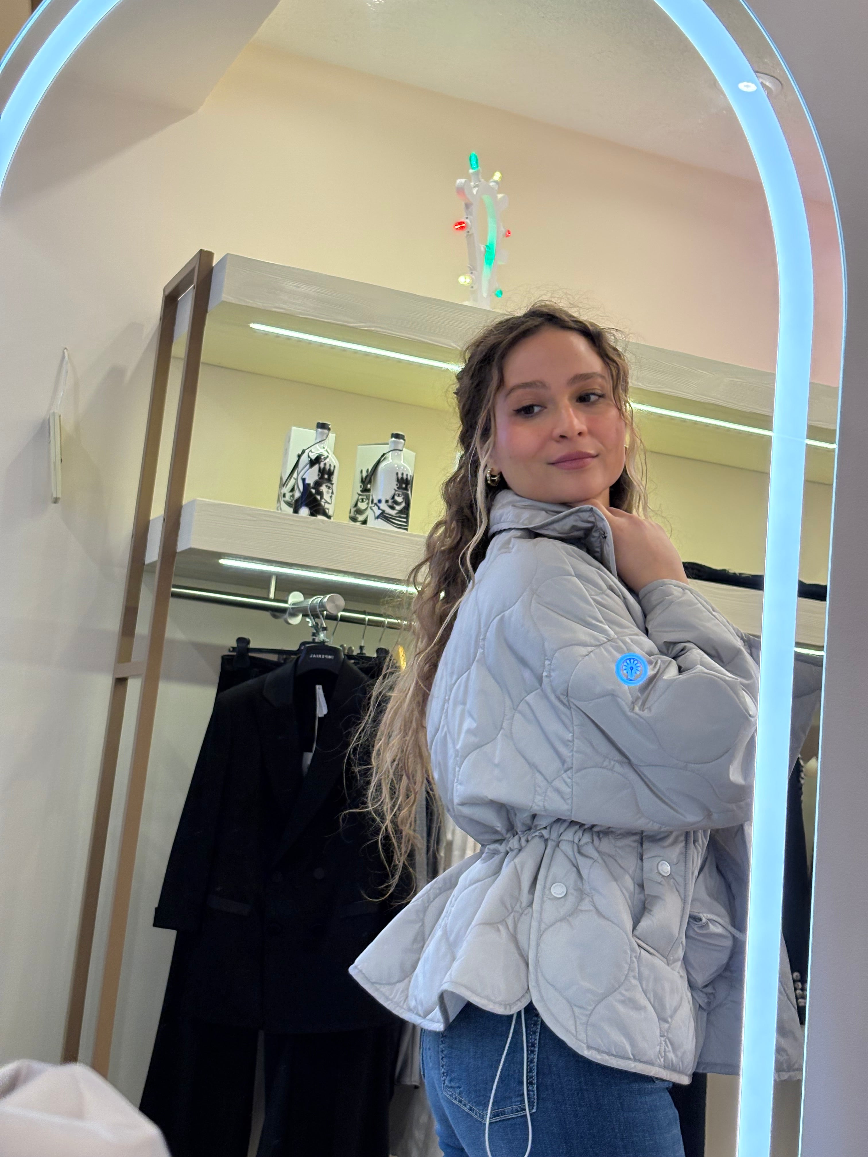 Steppjacke Steingrau Vicolo