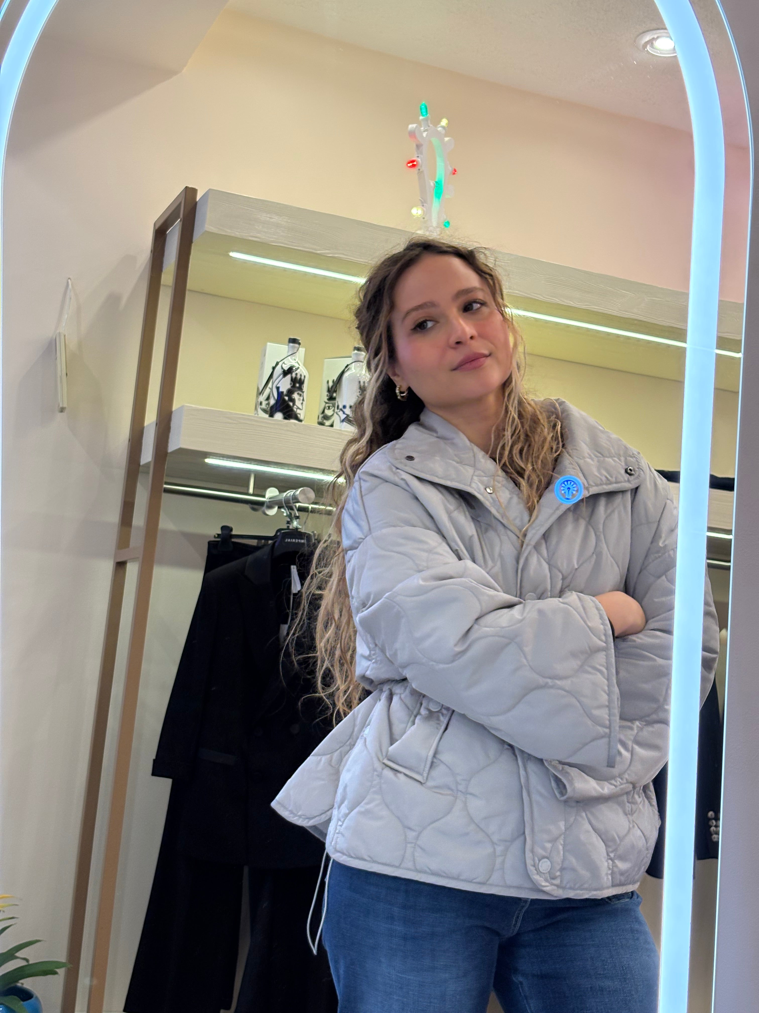 Steppjacke Steingrau Vicolo