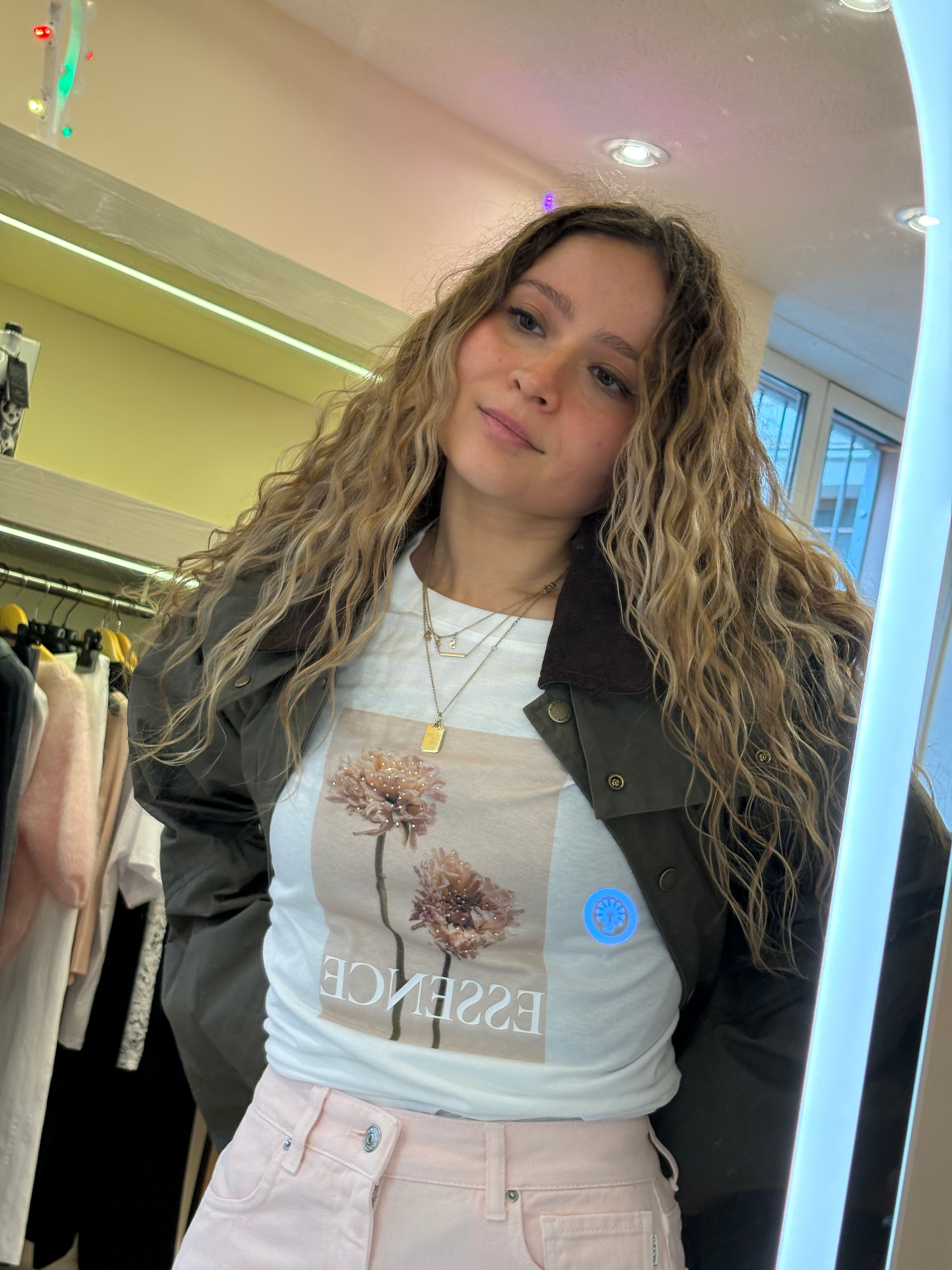 Imperial T-Shirt mit Rosenblüten-Print