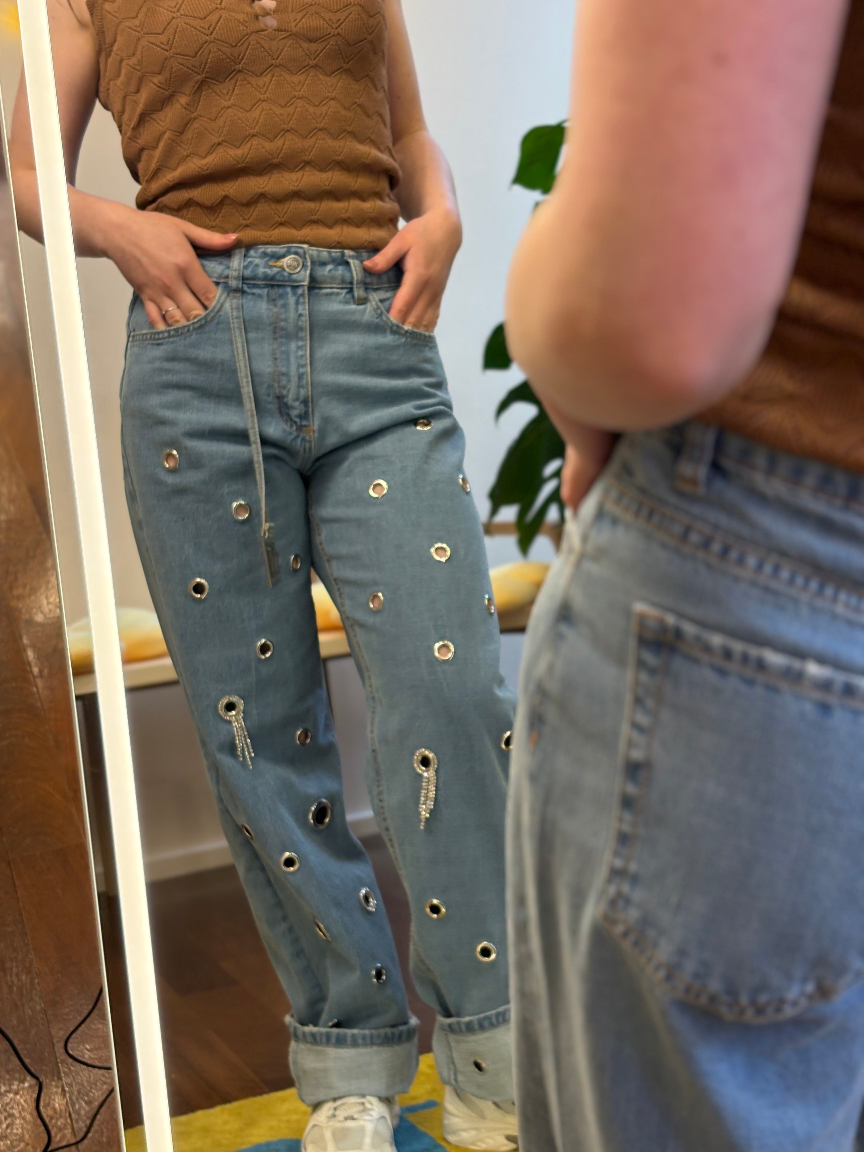 Jeans mit Applikationen Jijil